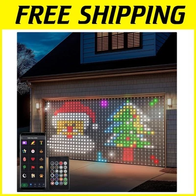 Color Changing Smart Curtain Lights 800 LEDs with Music Sync - Image 1 of 4