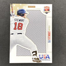 2014 Panini USA Baseball Box Set Prime Jumbo Jerseys #5 DJ Stewart #/49 Team USA