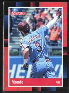2022 Panini Donruss - Retro 1988 Variation #251 Bryce Harper Holo Red Mondo - Picture 1 of 2