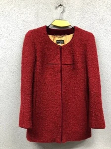 Chaqueta roja de lana mohair vintage Callaghan otoño/invierno 1995 para mujer talla IT42/M - Imagen 1 de 17
