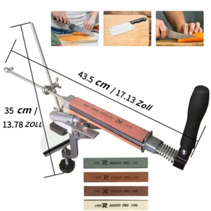 Messerschleifer Fixed-Winkel Profi Messerschärfer mit 4 Schleifstein Sharpener - Afbeelding 1 van 13