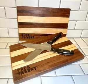 Handmade walnut and maple wooden cutting board - Picture 1 of 1