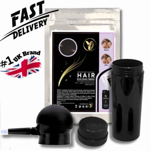 Hair Building Fibers Keratin Thickening refill Fibres applicator Spray Pump Jar - Picture 1 of 5