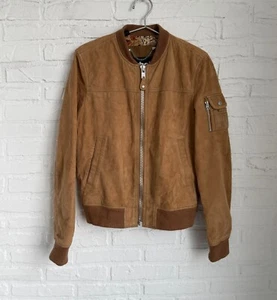 Schott women's suede leather trucker jacket size M - Picture 1 of 16