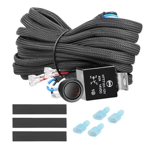 Kit de arnés de cableado interruptor ON-OFF todoterreno relé fusible LED luz de trabajo barra 2 cables - Imagen 1 de 11