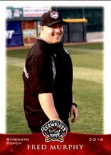 2014 Erie Seawolves Grandstand 20 Fred Murphy South Haven Michigan Baseball Card