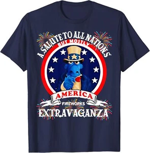 A Salute to All Nations But Mostly America T-Shirt Hoodie - Bild 1 von 18