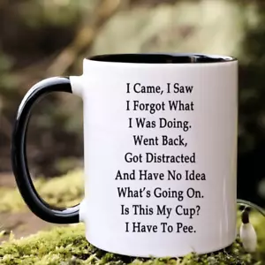 Taza divertida de 11 oz, taza de cerámica de copia interesante, taza de beber de verano e invierno - Imagen 1 de 8