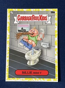 2021 Topps Garbage Pail Kids Go On Vacation Billy Bidet 50A Yellow Phlegm GPK - Picture 1 of 2