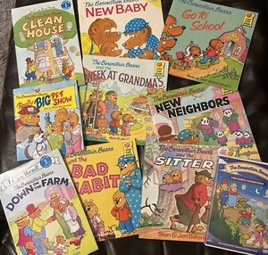 Vintage Berenstain Bears Book Lot ~ 9 Children’s  Picture Books + 1 DVD - Picture 1 of 19
