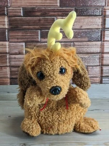 Max the Dog Dr. Seuss Grinch Estole Navidad 8" Peluche Música Universal 2000 - Imagen 1 de 12