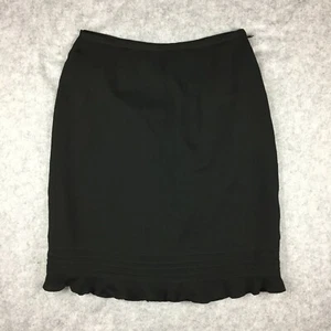 Ann Taylor 100% Silk Straight Skirt w/ Side Zippers, Women's 2 (Black) - Picture 1 of 8