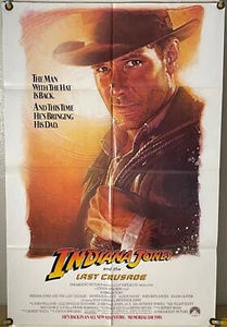 INDIANA JONES AND THE LAST CRUSADE FF ORIGINAL ONE SHEET MOVIE POSTER (1989) - Picture 1 of 1