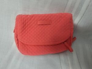 NWT $44 VERA BRADLEY Iconic Med Travel Cosmetic Coral Reef Plastic Lined