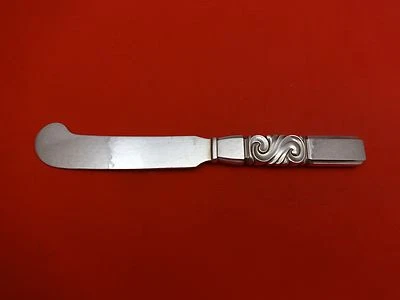 Scroll by Georg Jensen 纯银黄油摊铺机 HH 全纯银 5 3/4 — 第 1/2 张图片