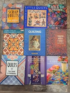 Lot Of 9 Quilting Instruction Books Sewing Quilts - Imagen 1 de 2