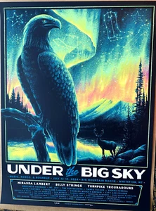 Under The Big Sky Festival 2024 Poster SN #/50 Billy Strings Turnpike Troubadour - Picture 1 of 8