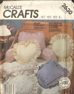 McCall's Backrest & Pillows Uncut Sewing Pattern 2630 Vintage - Image 1 of 2