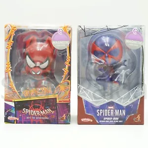 Hot Toys Cosbaby Spider-Ham + Spider-Man 2099 Conjunto de Figuras Traje Negro - Imagen 1 de 12