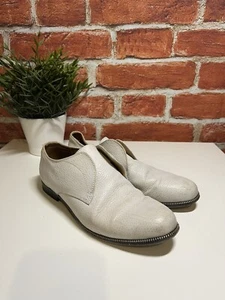 ZAPATOS DE CUERO BLANCO INUSUALES H por HUDSON DISEÑADOS POR CHARLIE MAYO REINO UNIDO 5 EU 38 - Imagen 1 de 7