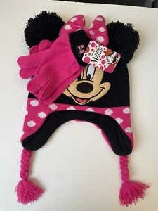 Minnie Mouse 2 Pcs Glove And Hat Set - Picture 1 of 3
