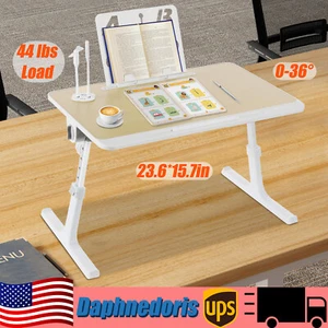 Adjustable Laptop Table Stand Lap Tray Sofa Bed Notebook Computer Foldable Desk - Afbeelding 1 van 16