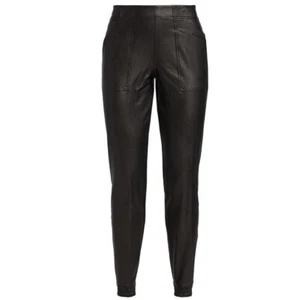 SPANX Jogginghose schwarz Kunstleder Gummiband Größe Small neu mit Etikett - Bild 1 von 7