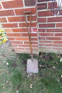 Small Old Vintage Split Wood Shovel Toy /Coal 33" - Picture 1 of 5