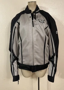 AGV Sport Motorcycle Jacket Mens Size XL Gray/Black Armoured Padded - Picture 1 of 12
