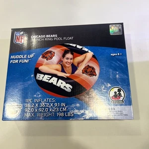 NFL Chicago Bears 36 Zoll Poolring Float aufblasbar, Sommer, Spaß, Pool, Spielzeug - Bild 1 von 2