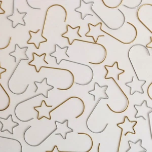 60Pcs Christmas Star Shape Hooks Creative Metal Hnaging Hook Christmas Decor - Picture 1 of 12