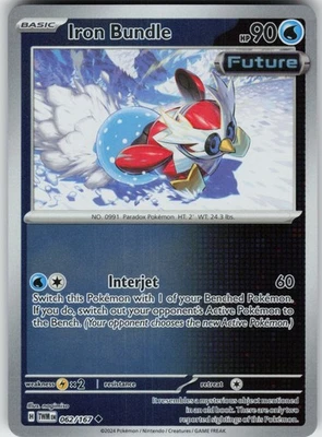 Reverse Holo IronBundle 062/167 Uncommon SV06: Twilight Masquerade 062/167 NM - Image 1 of 2