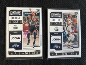 🏀 2 2024-25 Panini UCONN NIL Collegiate Azzi Fudd Cards #13 #29 College Ticket - Bild 1 von 2