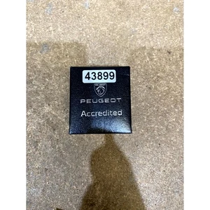 Peugeot Manufacturer Accreditation Gold Rectangle with Case for Workshop, Dealer - Picture 1 of 8