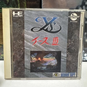 PC Engine Ys III: Wanderers from CD ROM2 SCD TG16 Turbo *CIB COMPLETE~ US SELLER - Picture 1 of 9