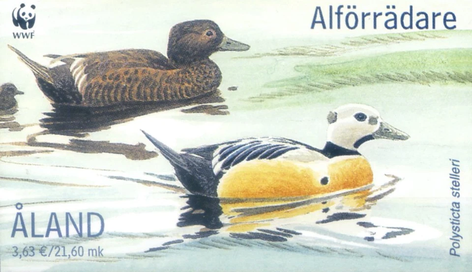 Aland. Fauna. 2001 Duck. WWF. Booklet. - Image 1 of 1