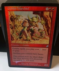 Goblin Warchief FOIL Scourge MTG MAGIC THE GATHERING LP - Picture 1 of 13