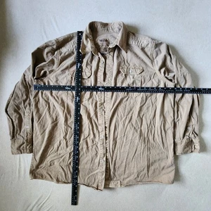 Camisa Levis Para Hombres 2XL Safari Beige Informal Abotonada Safari Cepillo Pesado - Imagen 1 de 23
