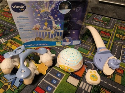 VTech Baby Schäfchen-Mobile Buntes Mobile mit Plüsch-Schäfchen, Musik, Licht - Bild 1 von 4
