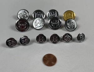 LOT 14 SANTA FE BRASS & SILVER COAT & CUFF RAILROAD BUTTONS - Picture 1 of 8