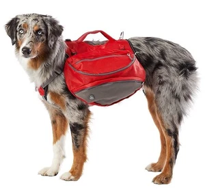 Arcadia Trail Ultimate Backpack Harness For Dogs Hiking Trail - Red - Medium - Picture 1 of 7