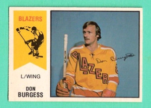 (1) DON BURGESS 1974-75 O-PEE-CHEE WHA # 32 BLAZERS ROOKIE NM CARD (F4516)