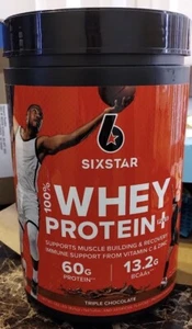 Six Star 100% Whey Protein Plus 1.82 lbs Triple Chocolate - Picture 1 of 2