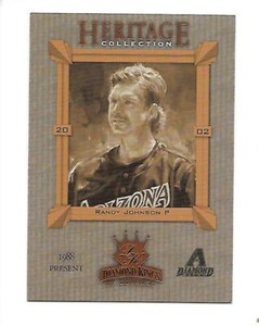 RANDY JOHNSON 2002 DONRUSS DIAMOND KINGS HERITAGE COLLECTION #HC16 ARIZONA