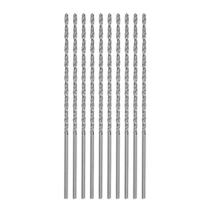 10pcs Extra Long Drill Bits, 1.7mm HSS High Speed Steel Drill Bit 75mm Length - Picture 1 of 5