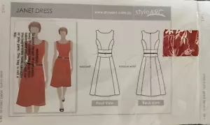 STYLE ARC Women's Sewing Pattern Dress JANET Size US 18 AU 20 - Picture 1 of 3