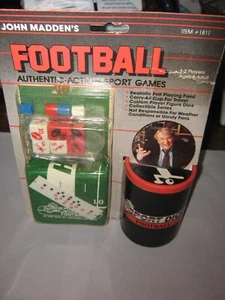 Retro Vintage 1989 1990 Madden Football Dice Game New Unopened Rare - Picture 1 of 5