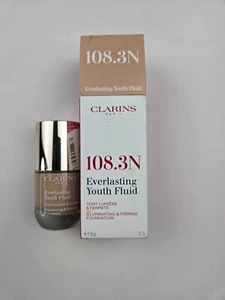 Clarins Everlasting Youth Fluid Foundation | Anti-Aging, Medium To Full Coverage - Picture 1 of 5