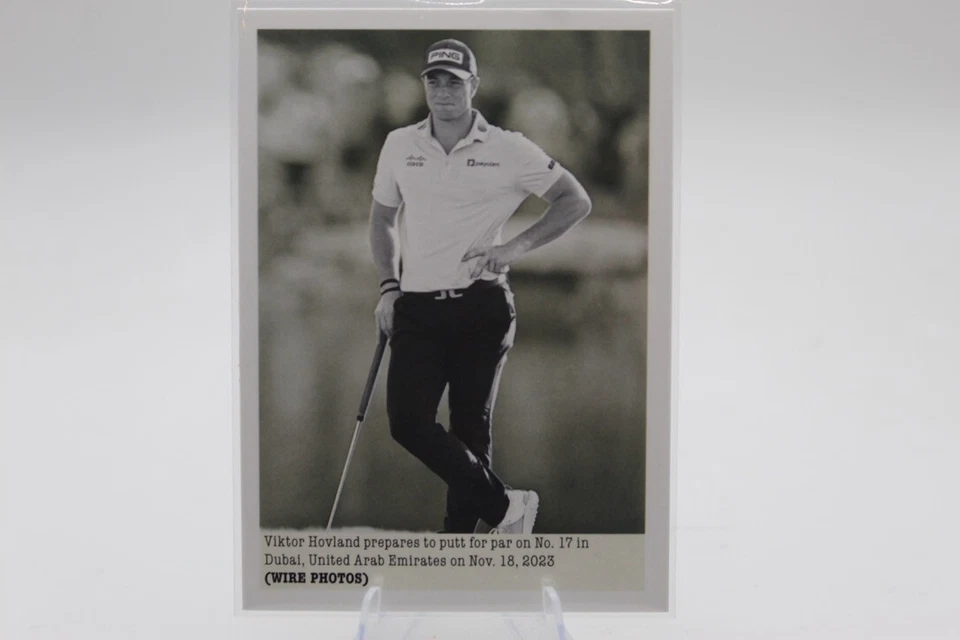 2024 Upper Deck Portfolio Golf - Wire Photos Viktor Hovland #146 - Image 1 of 2