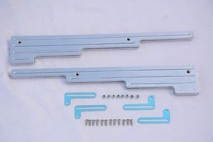 Chrome Billet Aluminum Ball Milled 9.5mm Wire Looms for street rod chevy ford - Picture 1 of 4